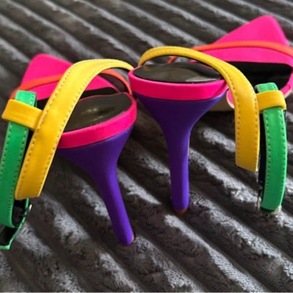 Colorful Strappy Heels - Picture 3 of 7